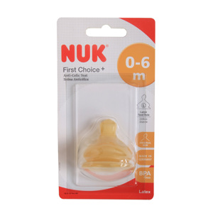 Ty thay Nuk cổ rộng cao su siêu mềm size L 701240