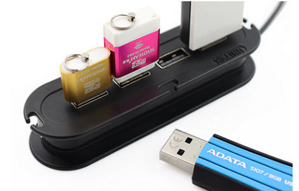 Bộ chia cổng usb 2.0 ra 4 cổng có sạc điện thoại chính hãng Unitek