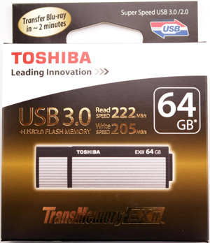 USB 3.0 Toshiba TransMemory-EX II 64GB 222Mb/s