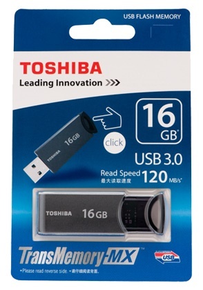 USB 3.0 Toshiba TransMemory-MX 16GB 120Mb/s