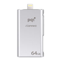 USB OTG mở rộng bộ nhớ PQI iConnect 64GB cho iPhone/iPad/iPod Bạc