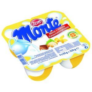 Váng sữa Monte Vani cho bé vỉ 4 hộp x 55g