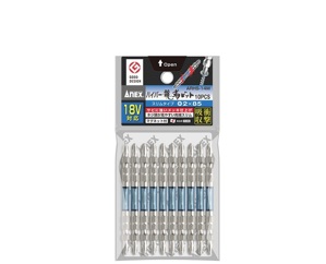 Vỉ 10 mũi vít 2 đầu +2x85mm Anex ARHS-14M+2x85