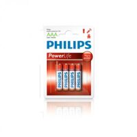 Vỉ 4 viên pin AAA Alkaline Philips LR03P4B/97