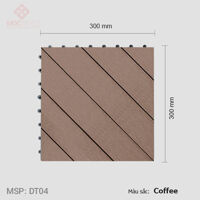 Vỉ gỗ nhựa lót sàn AWood DT04 Coffee