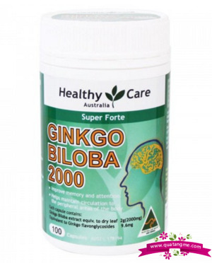 Viên bạch quả bổ não Healthy Care Gingko Biloba