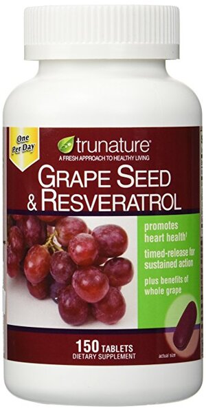 Viên chống oxy hóa chiết xuất từ nho TruNature Grape Seed & Resveratrol