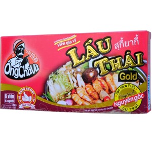 Viên gia vị nấu lẩu Thái Ông Chà Và Gold 6 viên hộp 126g