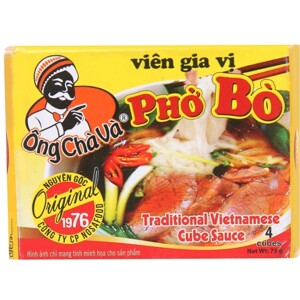 Viên gia vị nấu phở bò Ông Chà Và 4 viên hộp 75g