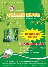 Viên uống giảm cân tảo xoắn Green Rose Collagen