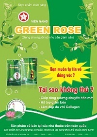 Viên uống giảm cân tảo xoắn Green Rose Collagen