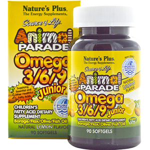 Viên giúp phát triển trí não và sáng mắt Animal Parade Omega 3/6/9 Junior