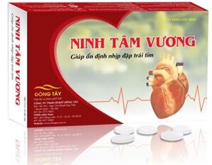 Ninh Tâm Vương - hỗ trợ điều trị chứng nhịp tim nhanh, hộp 30 viên