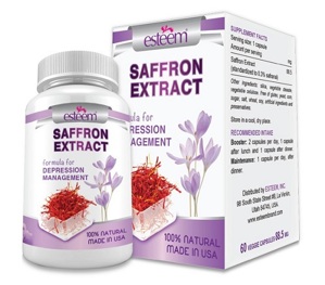 Viên nghệ tây, giúp xua tan chứng trầm cảm Esteem Saffron Extract 60 viên/hộp