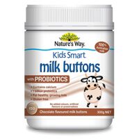 Viên nhai sữa tươi Nature's Way Kids Smart Milk Buttons with Probiotics - 150 viên