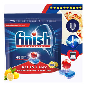 Viên rửa bát Finish All in 1 Max lemon FVAM48LM 48 viên