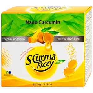 Viên Sủi Scurma Fizzy Nano Curcumin Elepharma 2 Tuýp X 10 Viên