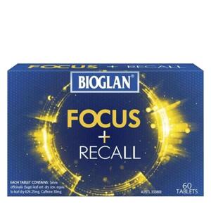 Viên uống bổ não Bioglan Focus + Recall 60 viên