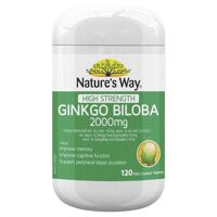 Viên uống bổ não Nature's Way Ginkgo Biloba 2000mg 120 viên