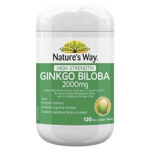 Viên uống bổ não Nature's Way Ginkgo Biloba 2000mg 120 viên