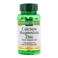 Viên uống bổ sung canxi Nature's Bounty Calcium Magnesium Zinc 100 viên