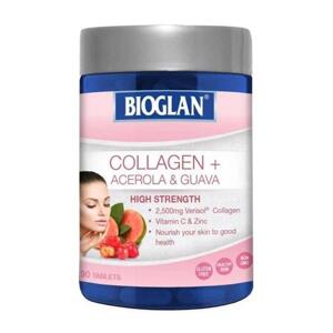 Viên uống bổ sung collagen Bioglan Collagen + Acerola & Guava 90 viên