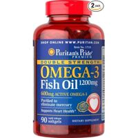 Viên uống bổ sung Omega 3 -Fish oil 12000mg- Double strength Puritan's Pride