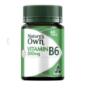 Viên uống bổ sung vitamin B6 Nature’s Own Vitamin B6 200mg 60 viên