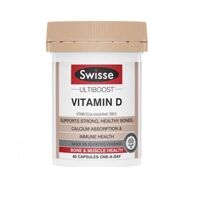 Viên uống bổ sung vitamin D Swisse Ultiboost Vitamin D 60 viên