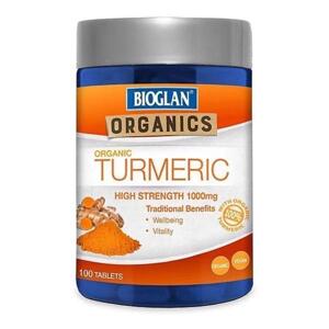 Viên uống chiết xuất nghệ Bioglan Superfoods Organic Turmeric 1000mg 100 viên