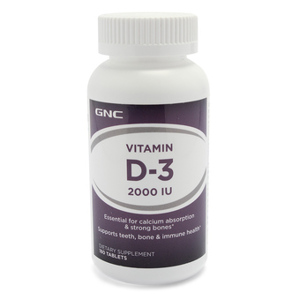 Viên uống bổ sung vitamin D3 GNC Vitamin D-3 2000 IU - 180 viên