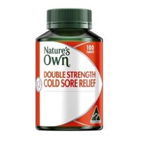 Viên uống điều trị lở loét miệng Nature’s Own Double Strength Cold Sore Relief L-Lysine 1000mg 100 viên