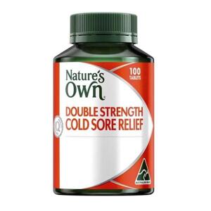 Viên uống điều trị lở loét miệng Nature’s Own Double Strength Cold Sore Relief L-Lysine 1000mg 100 viên