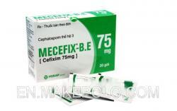 Viên uống điều trị viêm tai giữa Mecefix B.E 75mg