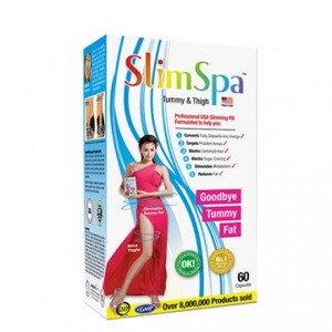 Viên uống giảm cân bụng, đùi, cánh tay Slimspa Tummy&Thigh, 60 viên