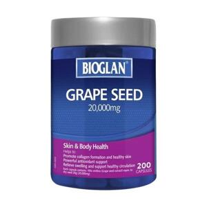 Viên uống hạt nho giúp đẹp da Bioglan Grape Seed 20000mg 200 viên