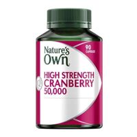 Viên uống hỗ trợ tiết niệu Nature’s Own High Strength Cranberry 50000mg 90 viên