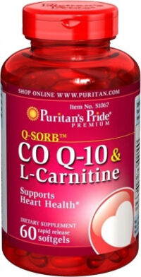 Viên uống hỗ trợ tim mạch coq10 & l-carnitine Puritan's Pride