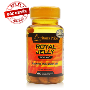 Viên uống sữa ong chúa Puritan's Pride Royal Jelly 500mg 60 viên