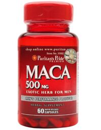 Viên uống tăng cường sinh lực Puritan’s Pride Maca - 500mg