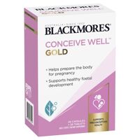 Viên uống tăng khả năng thụ thai Blackmore Conceive Well Gold 56v