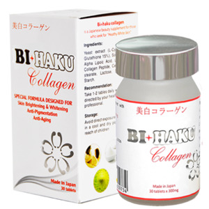 Viên uống trắng da Bihaku Collagen 30 viên