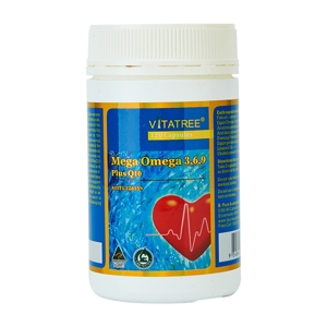 Viên uống Vitatree Mega Omega 369 Plus CoQ10 120 viên