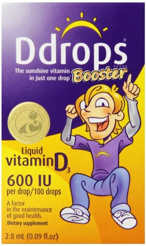 Vitamin D3 Ddrops Booster 600iu của Mỹ cho xương chắc khỏe