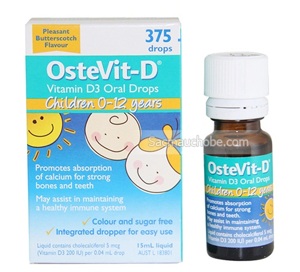 Vitamin D3 OsteVit - D dành cho trẻ từ 0 - 12 tuổi