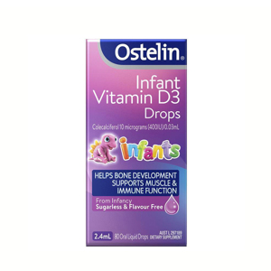 Vitamin hỗ trợ xương và đề kháng cho bé Ostelin Infant Vitamin D3 Drops 2.4ml của Úc