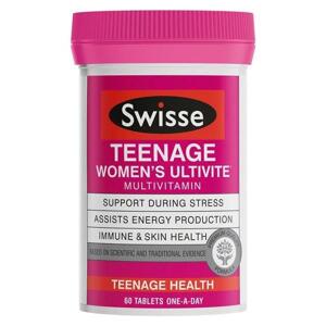 Vitamin tổng hợp cho nữ vị thành niên Swisse Teenage Ultivite Women’s Multivitamin 60 viên