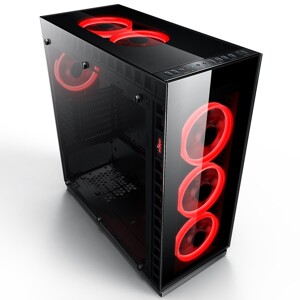 Vỏ máy tính - Case Aigo Crystal - 5 Fan RGB