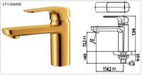 Vòi chậu gật gù Cotto CT1142A#GR