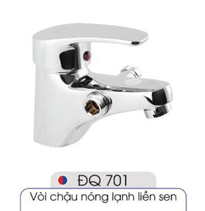 Vòi chậu nóng lạnh liền sen Plano ĐQ 701